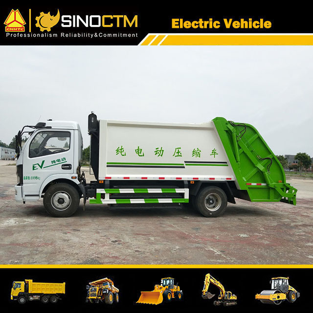 Large Capacity Battery 8 Cubic Yard Waste Tank Electric Garbage Truck