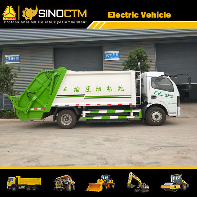 Large Capacity Battery 8 Cubic Yard Waste Tank Electric Garbage Truck