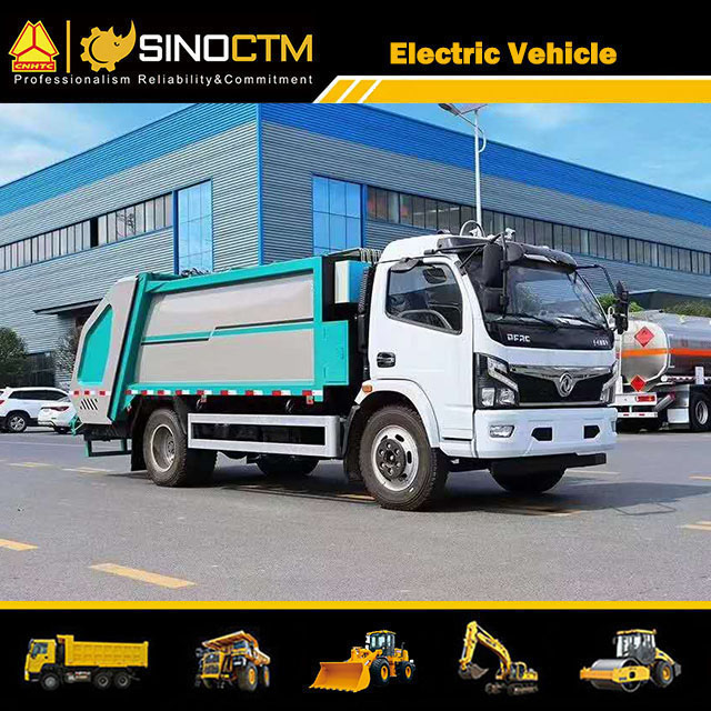 Electric 8000lbs Rated Loading Capacity Medium Size Garbage Truck
