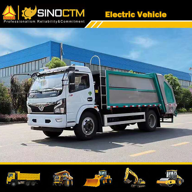 Electric 8000lbs Rated Loading Capacity Medium Size Garbage Truck