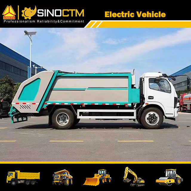 Electric 8000lbs Rated Loading Capacity Medium Size Garbage Truck