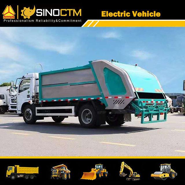 Electric 8000lbs Rated Loading Capacity Medium Size Garbage Truck