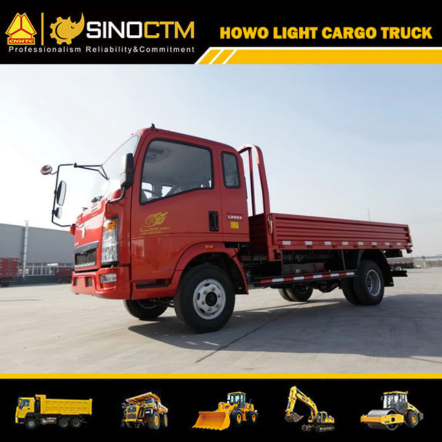 HOWO Light Truck 4X2 14FT 4t Cargo Truck Mini Truck