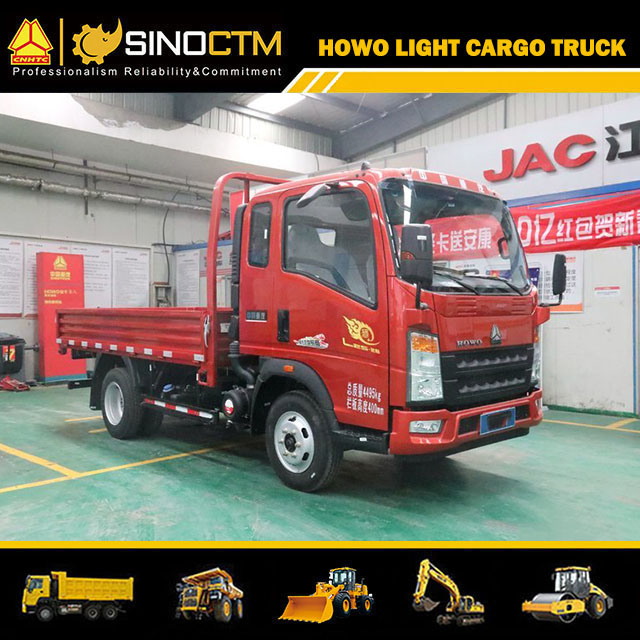 HOWO Light Truck 4X2 14FT 4t Cargo Truck Mini Truck
