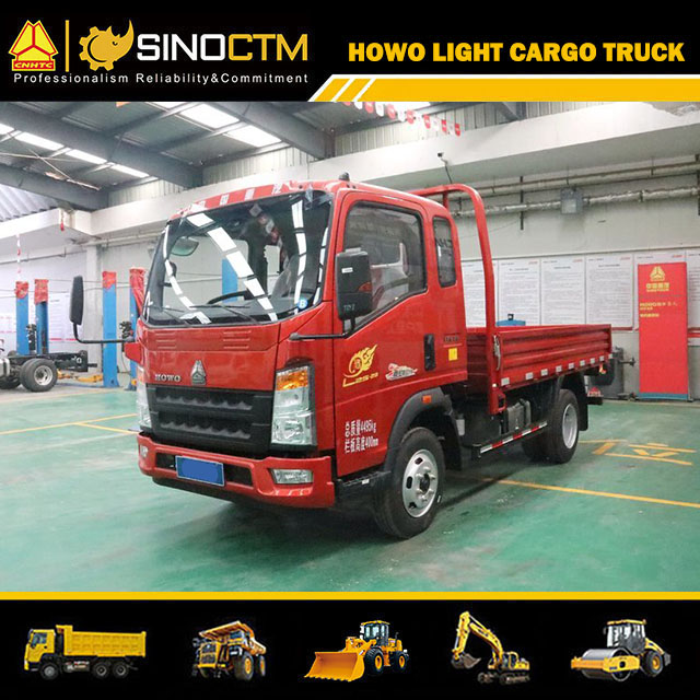 HOWO Light Truck 4X2 14FT 4t Cargo Truck Mini Truck