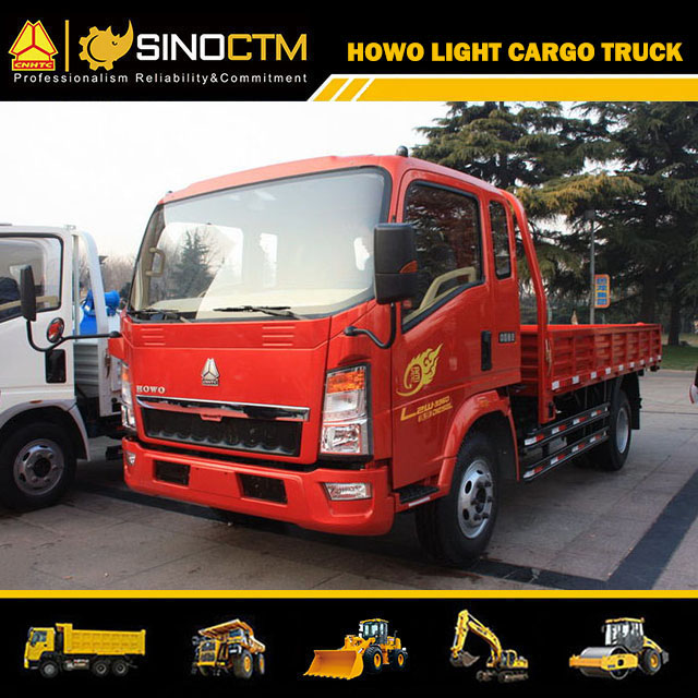 HOWO Light Truck 4X2 141hp 6t 13FT Cargo Truck