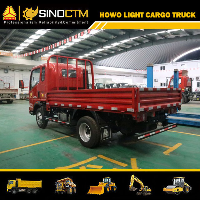 HOWO Light Truck 4X2 141hp 6t 13FT Cargo Truck