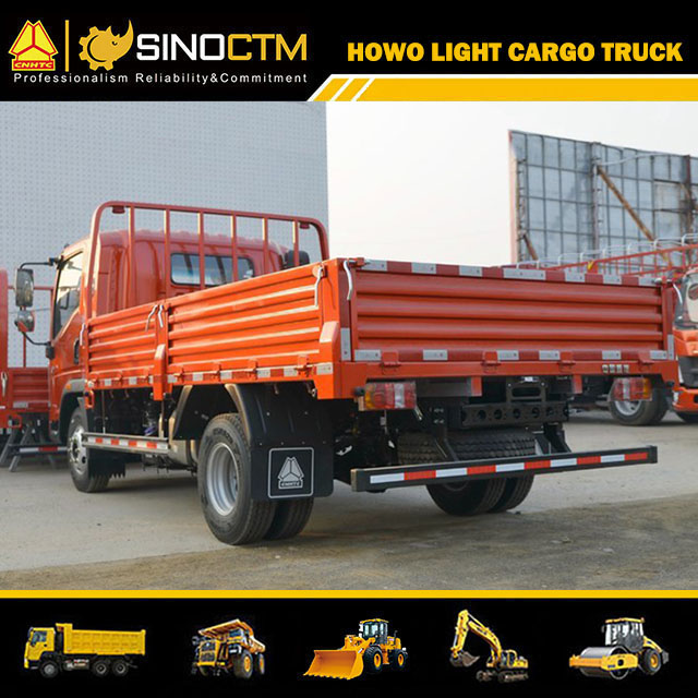 Sino truck HOWO Light Dump Truck 4X2 Flatbed Cargo Truck 160hp