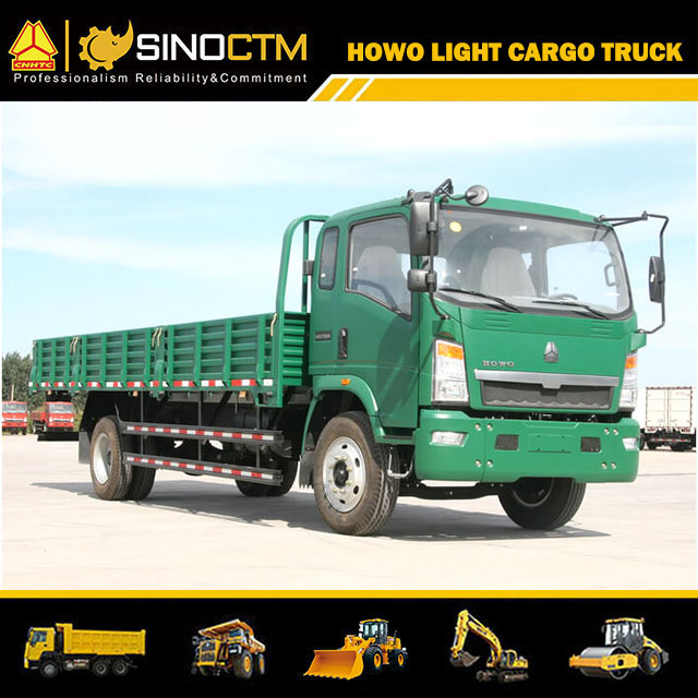 Sino truck HOWO Light Dump Truck 4X2 Flatbed Cargo Truck 160hp