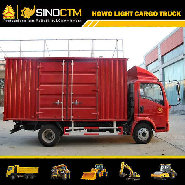 4*2 14FT 110HP Sinotruk HOWO Light Truck/Van Trucks