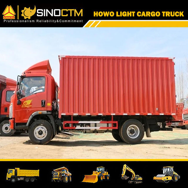 Sinotruk HOWO Steel Corrugated Plate 4tons 5tons 6tons Van Truck Price for Sale