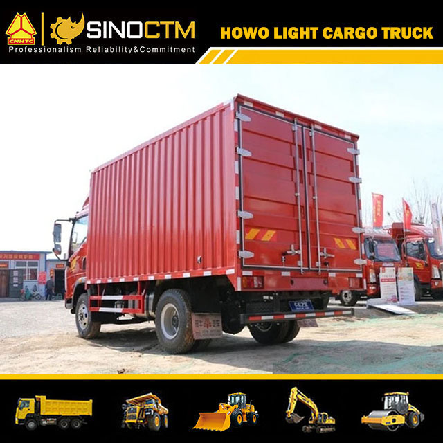 Sinotruk HOWO Steel Corrugated Plate 4tons 5tons 6tons Van Truck Price for Sale