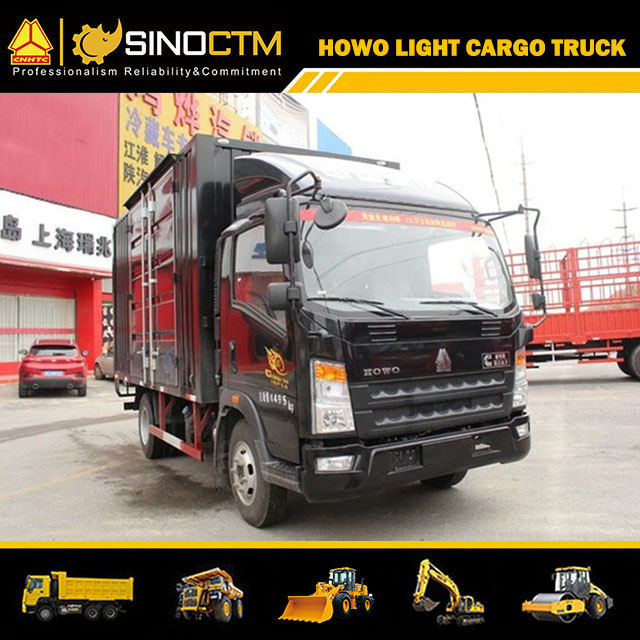 Sinotruk HOWO Steel Corrugated Plate 4tons 5tons 6tons Van Truck Price for Sale