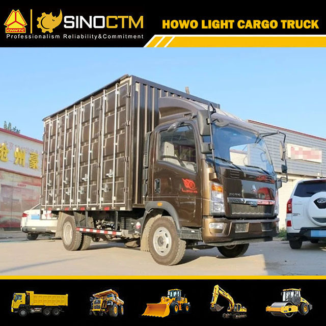 5tons 6tons 10tons Dry Van Truck with Rear Hydraulic Tailgate