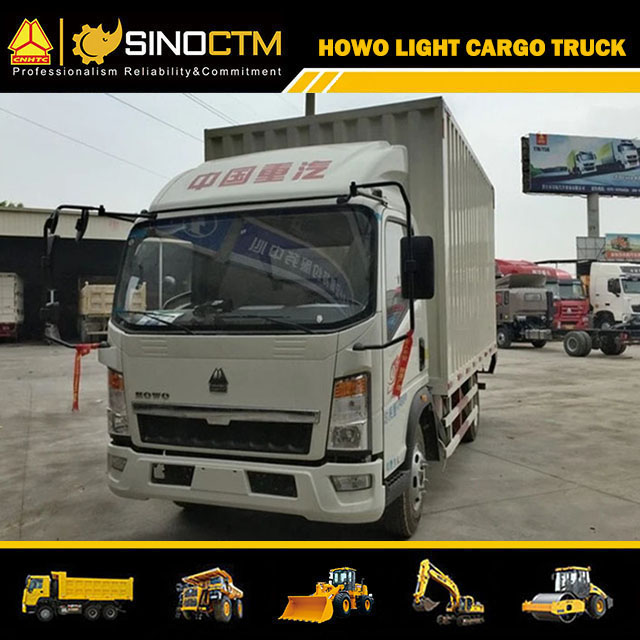 5tons 6tons 10tons Dry Van Truck with Rear Hydraulic Tailgate