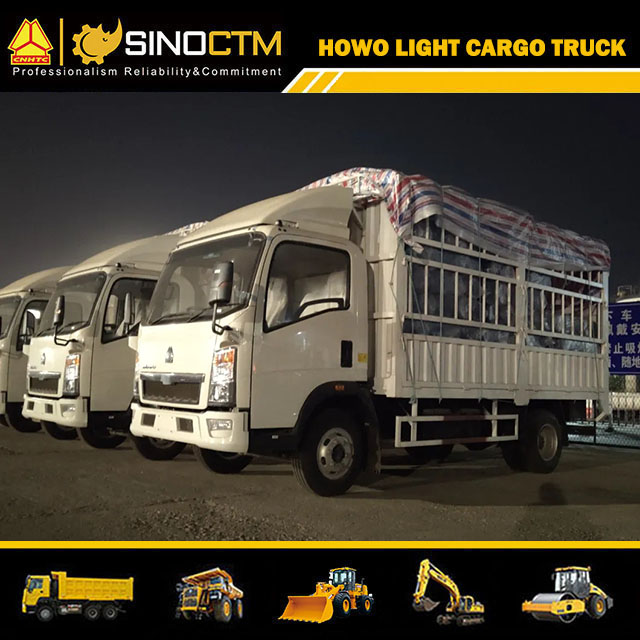 6 Wheels 8 Ton HOWO Closed Aluminum Van Box Truck