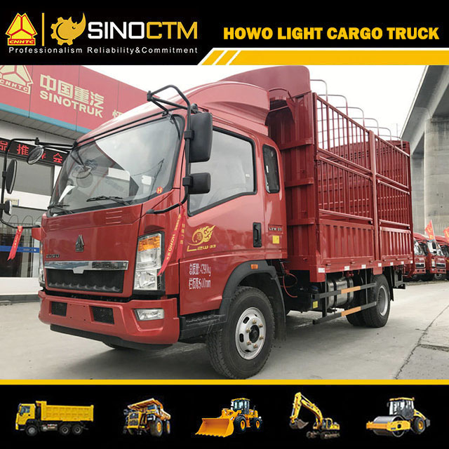 Cheap Price HOWO 4X2 116HP 6tons Mini Van Cargo Truck for Sale