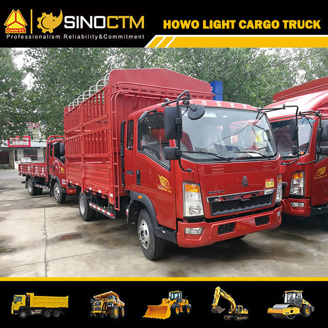 Cheap Price HOWO 4X2 116HP 6tons Mini Van Cargo Truck for Sale
