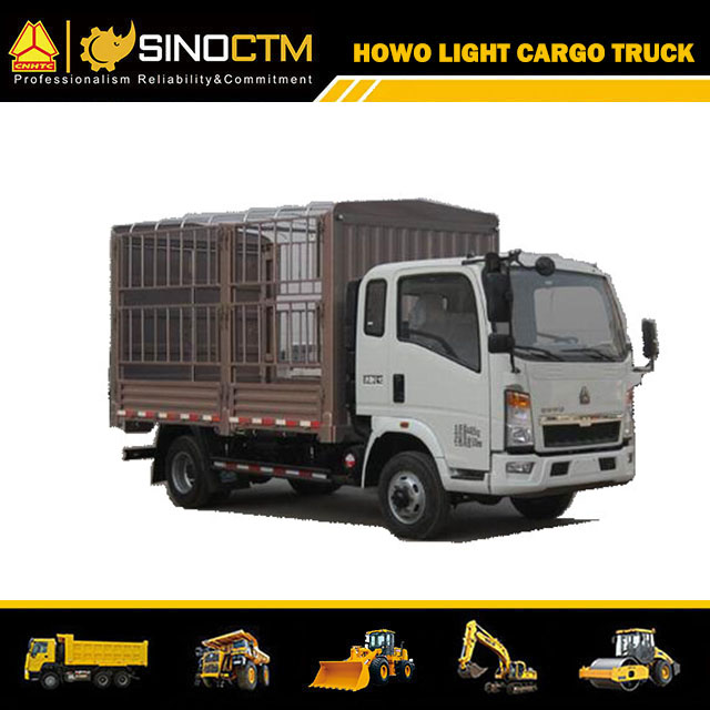 5-15ton Cargo Truck HOWO Light 6 Wheels Lorry Truck for Sale Mini Cargo Truck