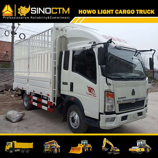 5-15ton Cargo Truck HOWO Light 6 Wheels Lorry Truck for Sale Mini Cargo Truck