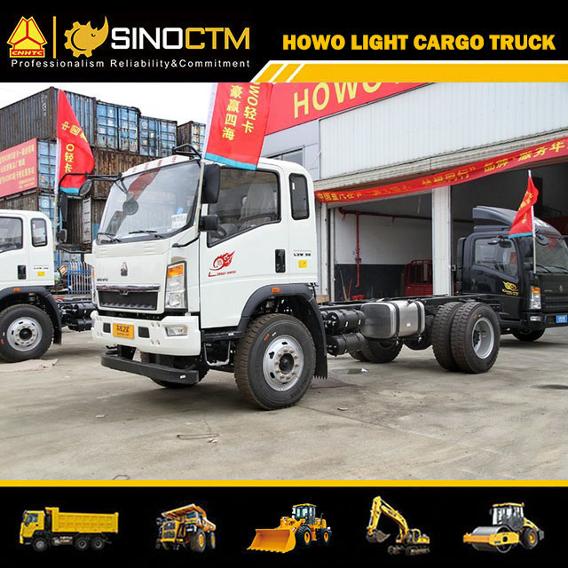 5-15ton Cargo Truck HOWO Light 6 Wheels Lorry Truck for Sale Mini Cargo Truck