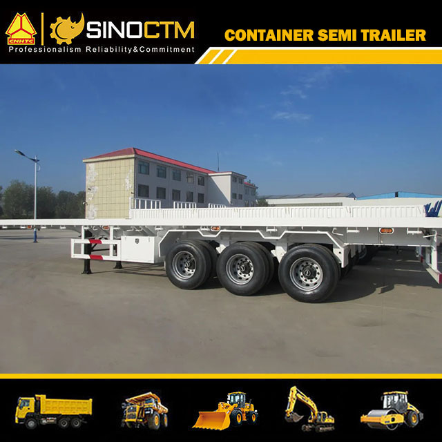 3 axles 20FT 40feet Skeleton Container Chassis Dual Combo Skeletal Container Semi Trailer for Sale