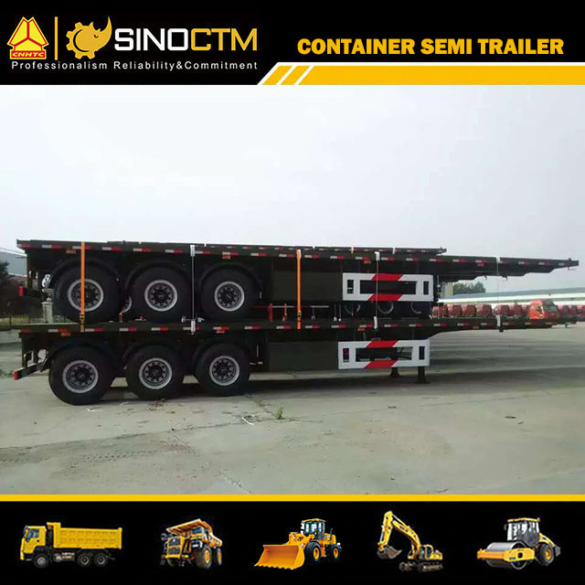 3 axles 20FT 40feet Skeleton Container Chassis Dual Combo Skeletal Container Semi Trailer for Sale