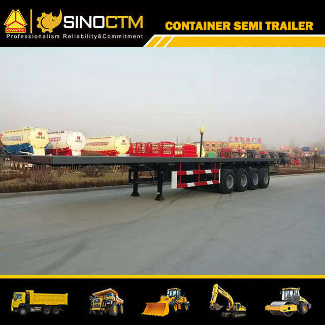 Cimc Tri-Axle 40FT 60t Flatbed Container Chassis Semi Trailer Truck Trailer Tractor Trailer
