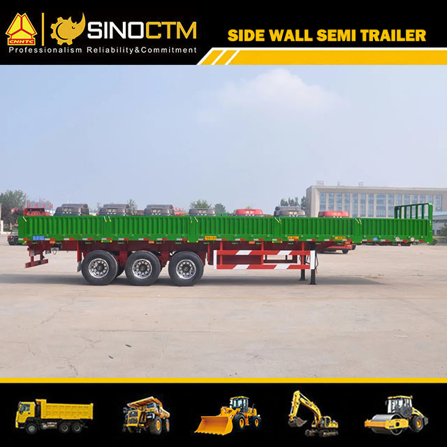 Side Wall Semi Trailer /Three Axles Side Wall Cargo Truck Semi Trailer
