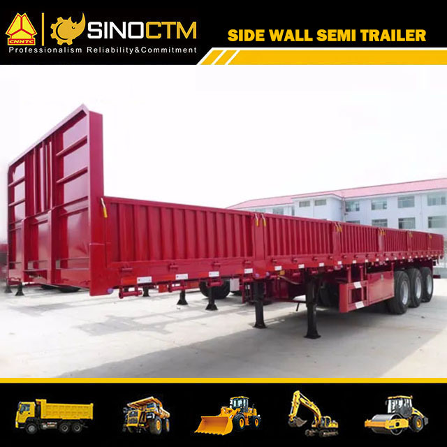 Side Wall Semi Trailer /Three Axles Side Wall Cargo Truck Semi Trailer