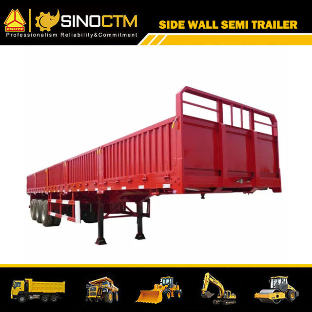 3axles Side Wall/Side Board/Side Drop Semi Trailer for Container and Cargo