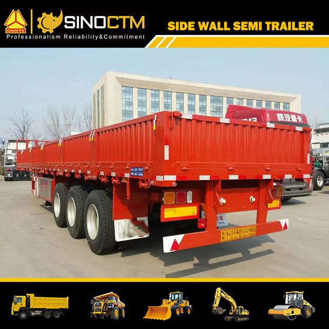 3axles Side Wall/Side Board/Side Drop Semi Trailer for Container and Cargo