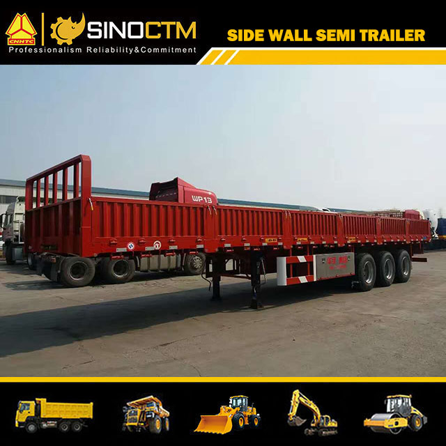 3axles Side Wall/Side Board/Side Drop Semi Trailer for Container and Cargo