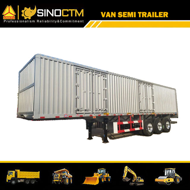 3 Axles Van Type Box Semi-Trailer Equipped with 3 Door for Long Distance Logistics Cargo Transport