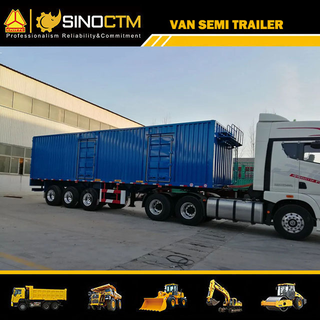 3 Axles Van Type Box Semi-Trailer Equipped with 3 Door for Long Distance Logistics Cargo Transport