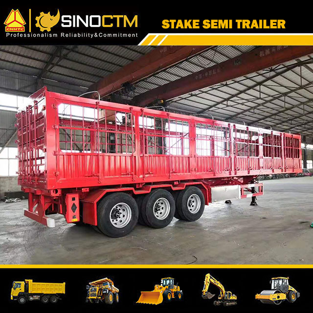 40FT Cargo/Container Transport Utility Stake Truck Semi Trailer with Container Lock