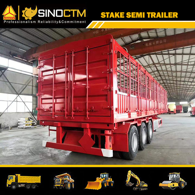 40FT Cargo/Container Transport Utility Stake Truck Semi Trailer with Container Lock