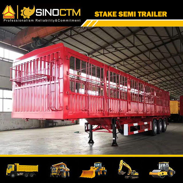 40FT Cargo/Container Transport Utility Stake Truck Semi Trailer with Container Lock