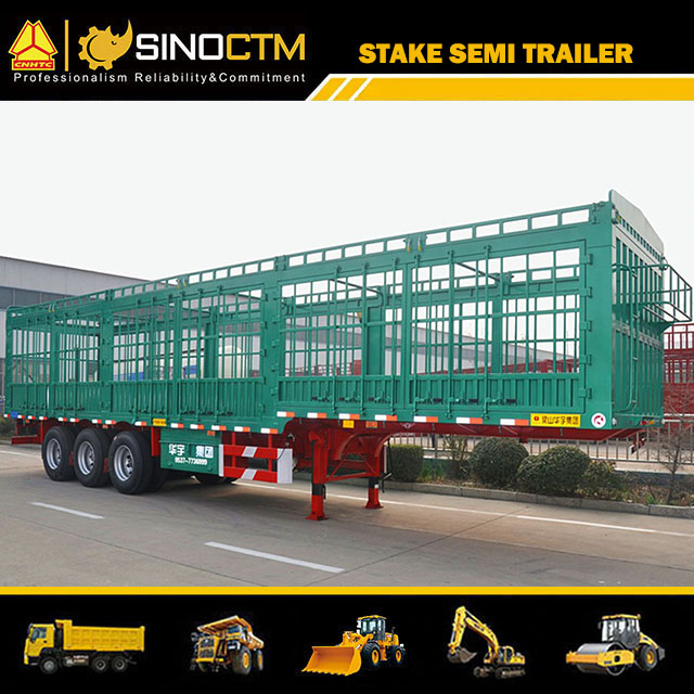 40FT Cargo/Container Transport Utility Stake Truck Semi Trailer with Container Lock