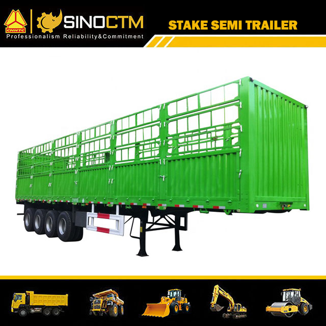 40FT 4axles Cargo/Container Transport Utility Stake Truck Semi Trailer