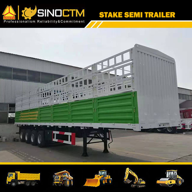 40FT 4axles Cargo/Container Transport Utility Stake Truck Semi Trailer