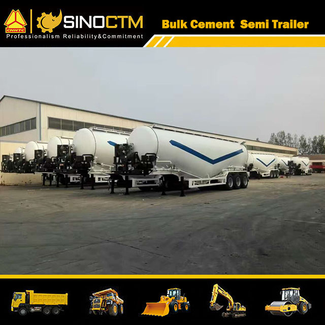 30cbm Powder Material Truck Semi Trailer Transport Bulk Cement