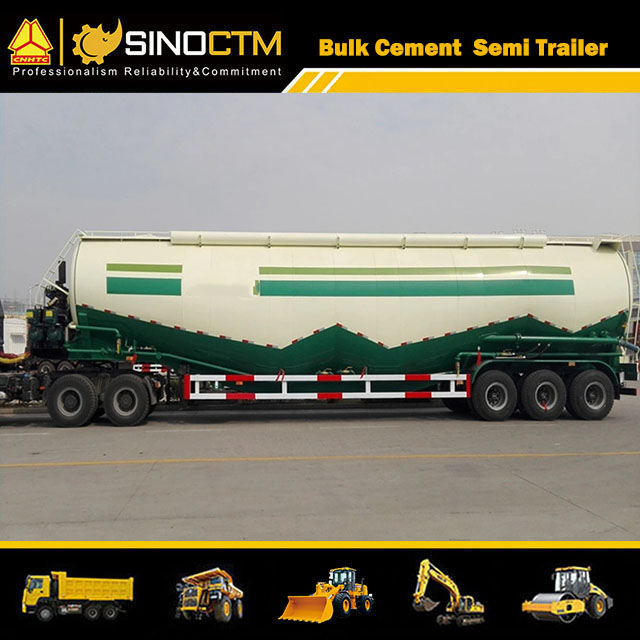 30cbm Powder Material Truck Semi Trailer Transport Bulk Cement