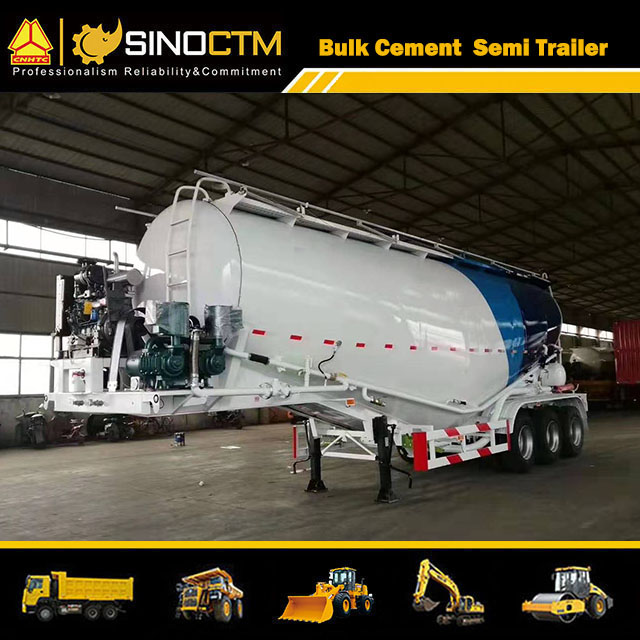 3axle 40cbm Bulk Cement Feed Tanker Bulker Tanker Semi Truck Trailer Prices