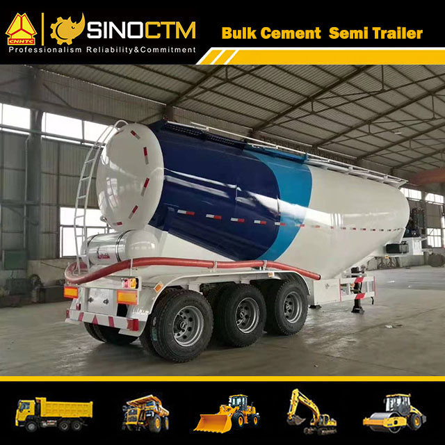 70ton 60cbm 3axles Bulk Cement Powder Material Tank Semi Trailer