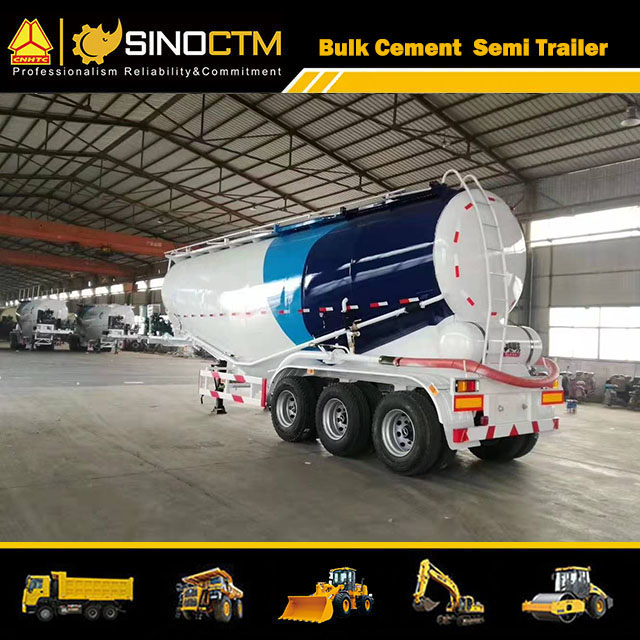70ton 60cbm 3axles Bulk Cement Powder Material Tank Semi Trailer
