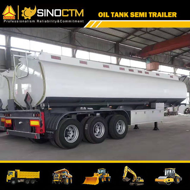 35cbm/35000L Carbon Steel Oil Tanker Semi Trailer for Fuel/Diesel/Crude Transport