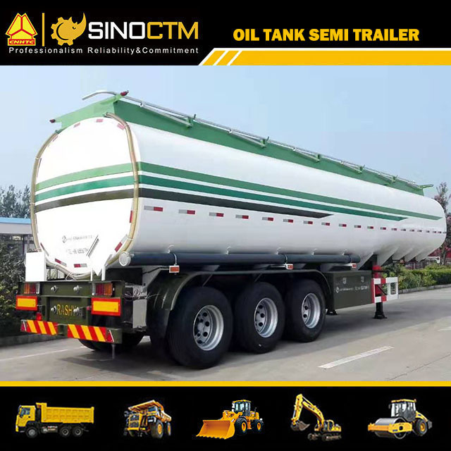 35cbm/35000L Carbon Steel Oil Tanker Semi Trailer for Fuel/Diesel/Crude Transport
