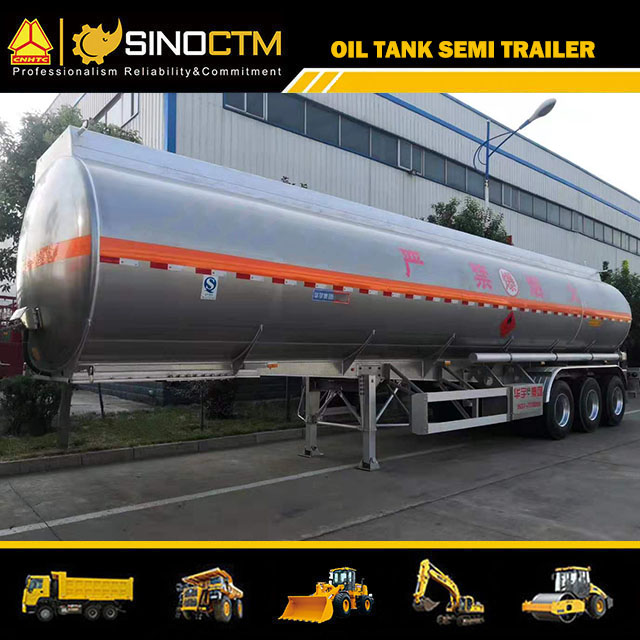 35cbm/35000L Carbon Steel Oil Tanker Semi Trailer for Fuel/Diesel/Crude Transport