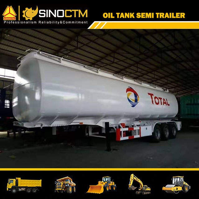 35cbm/35000L Carbon Steel Oil Tanker Semi Trailer for Fuel/Diesel/Crude Transport